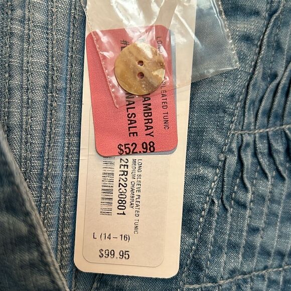 Soft surroundings tunic denim - Picture 2 of 3